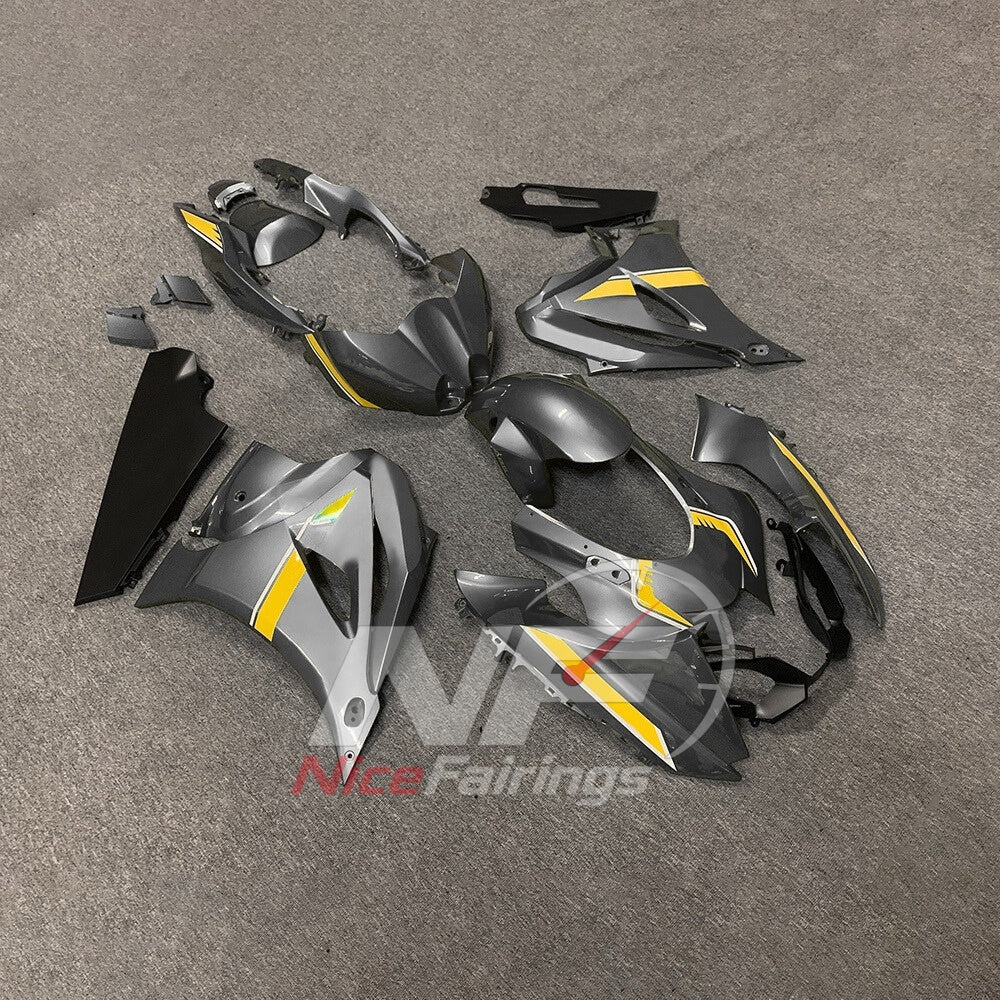 For Suzuki GSX-R1000 K17 2017 2018-2026 Sportbike Fairing Set Yellow Black Custom Painted Plastics | NiceFairings - side angle image