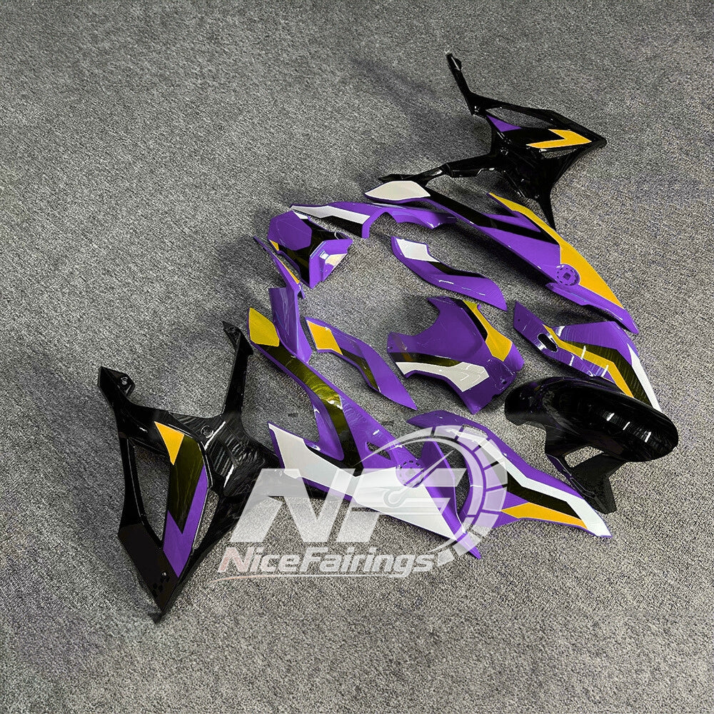For BMW S1000RR 2019-2022 Red Black Sportbike Fairings, Custom ABS Bodywork And Replacement Plastics | NiceFairings - side angle image