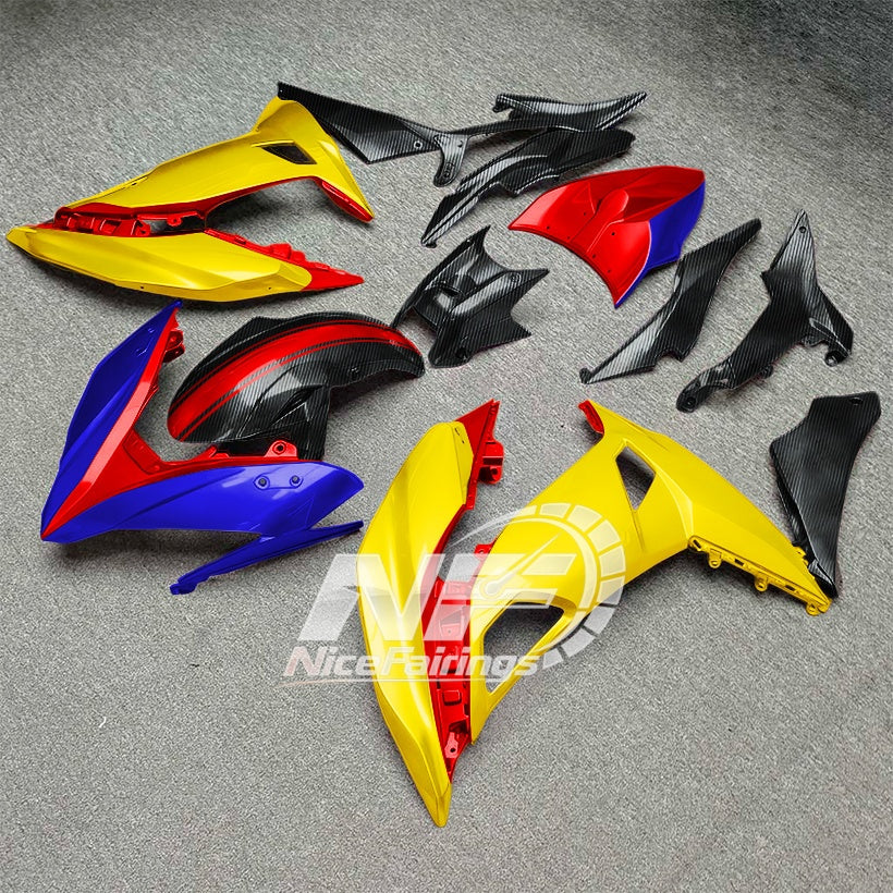 Ninja 650 ER-6F Painted Fairing Body Kit Style 08 | NiceFairings - side angle image
