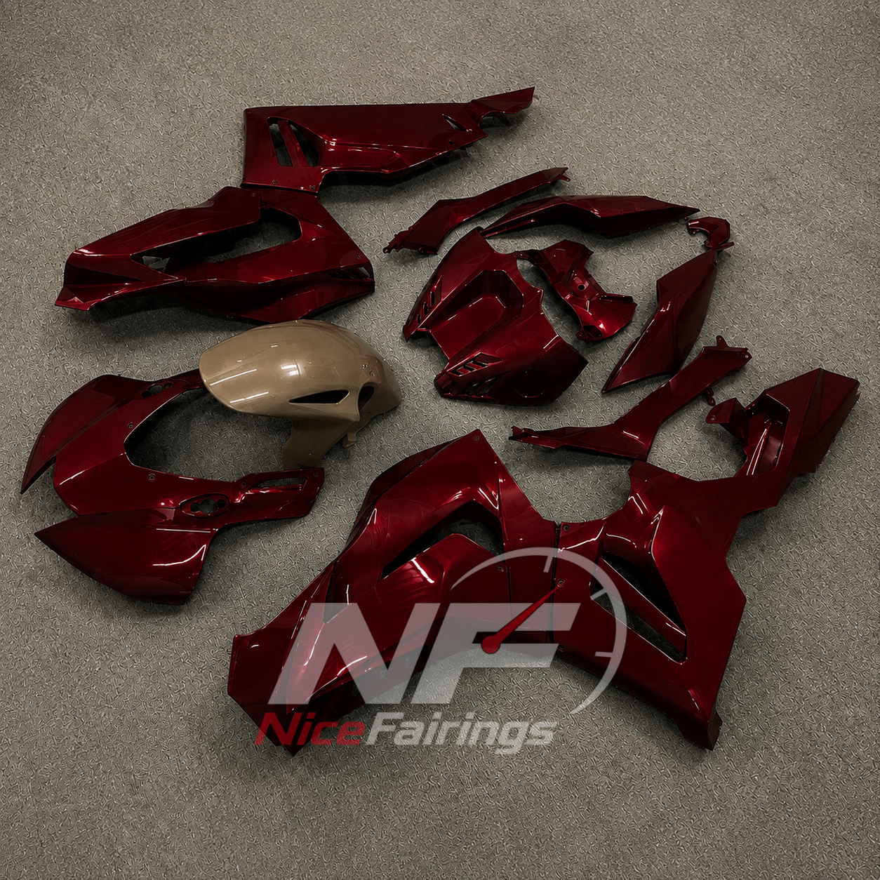Burgundy Gold ABS fairing kit for Honda CBR1000RR-R 2020-2023, design D38-P26 - image 3