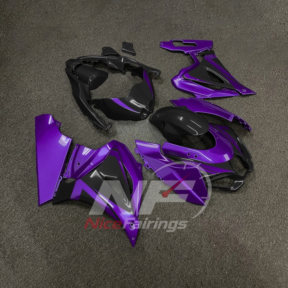 For Suzuki GSX-R1000 K17 17-26 Sportbike Fairing Set Purple Custom Painted Plastics | NiceFairings - side angle image