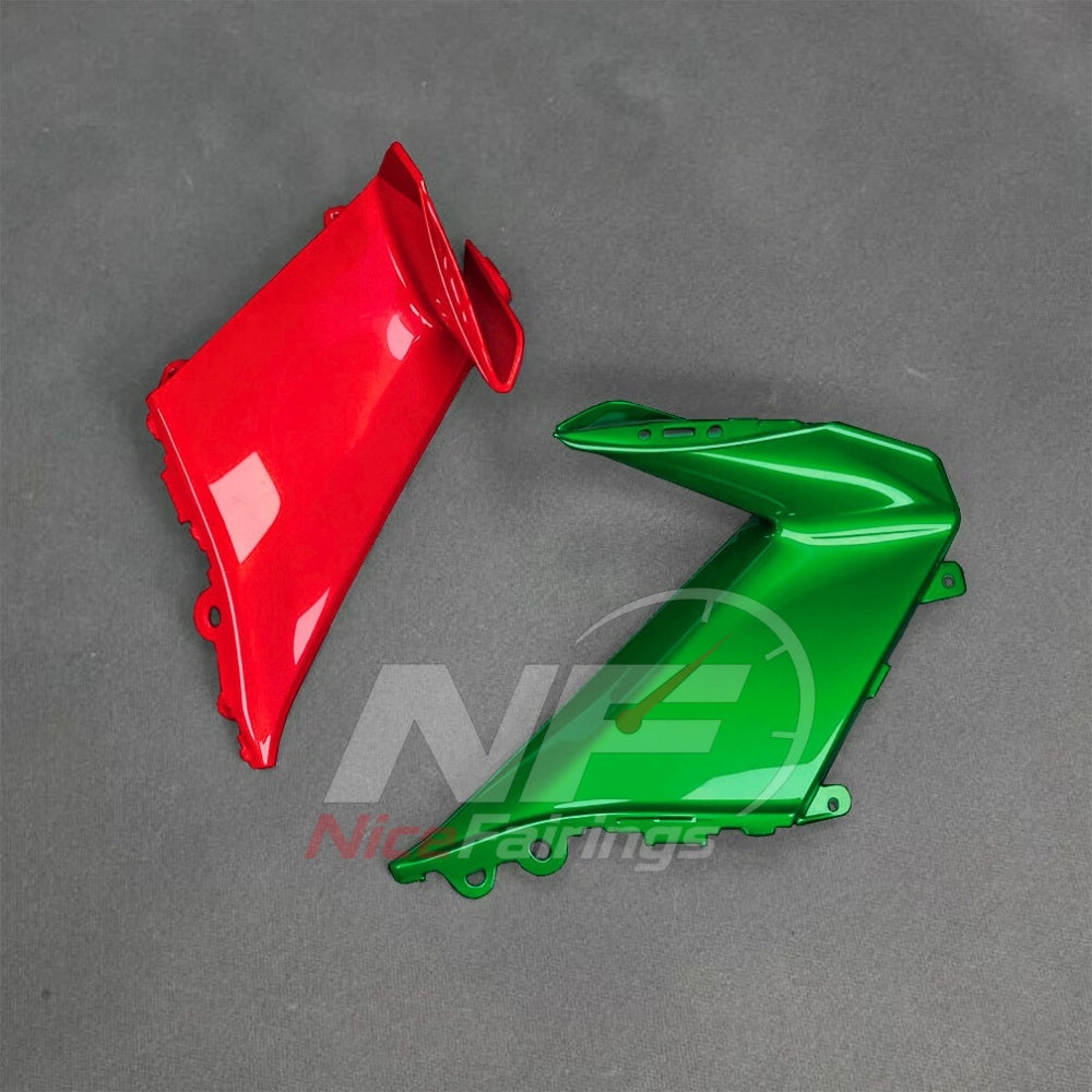 For BMW S1000RR 2025-2026 Red Black ABS Body Kit with Street and Track Fairing Panels | NiceFairings - side angle image