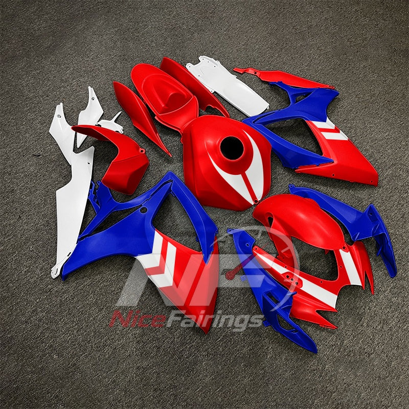 For Suzuki GSX-R600 GSX-R750 K6 2006-2007 Custom Fairings Gray ABS Sportbike Plastics | NiceFairings - side angle image