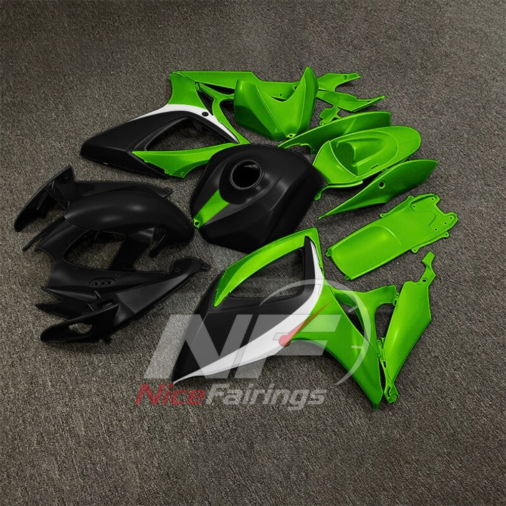 For Suzuki GSXR600 GSXR750 K6 2006-2007 Painted ABS Fairings Black Gray Complete Bodywork | NiceFairings - side angle image