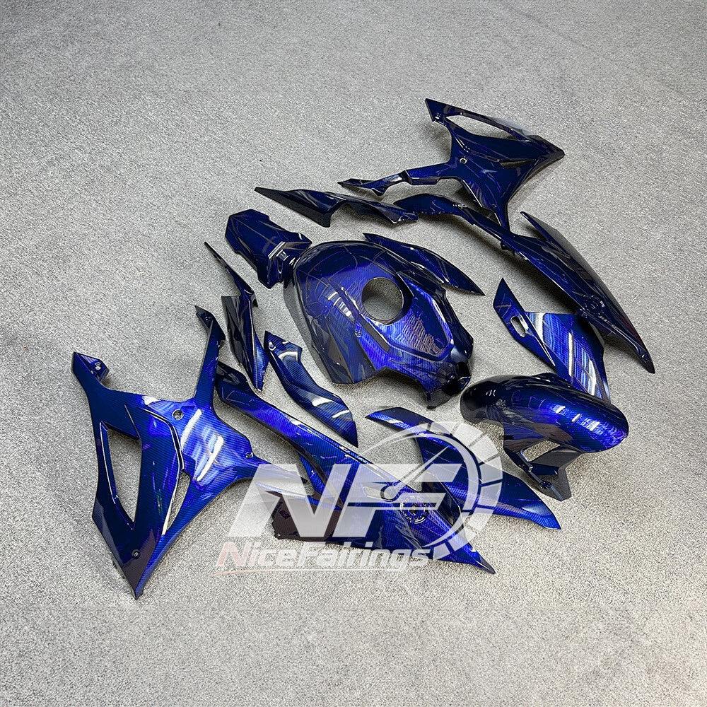 For BMW S1000RR 2019-2022 Gloss Black Signature Edition Sportbike Fairings, Custom ABS Bodywork And Replacement Plastics | NiceFairings - side angle image