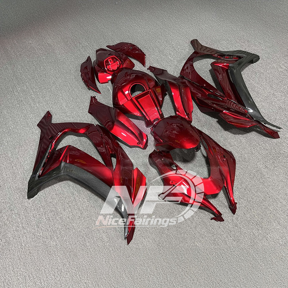 For KAWASAKI ZX10R 2016-2020 Aftermarket Fairing Kit Replacement Plastics | NiceFairings - side angle image