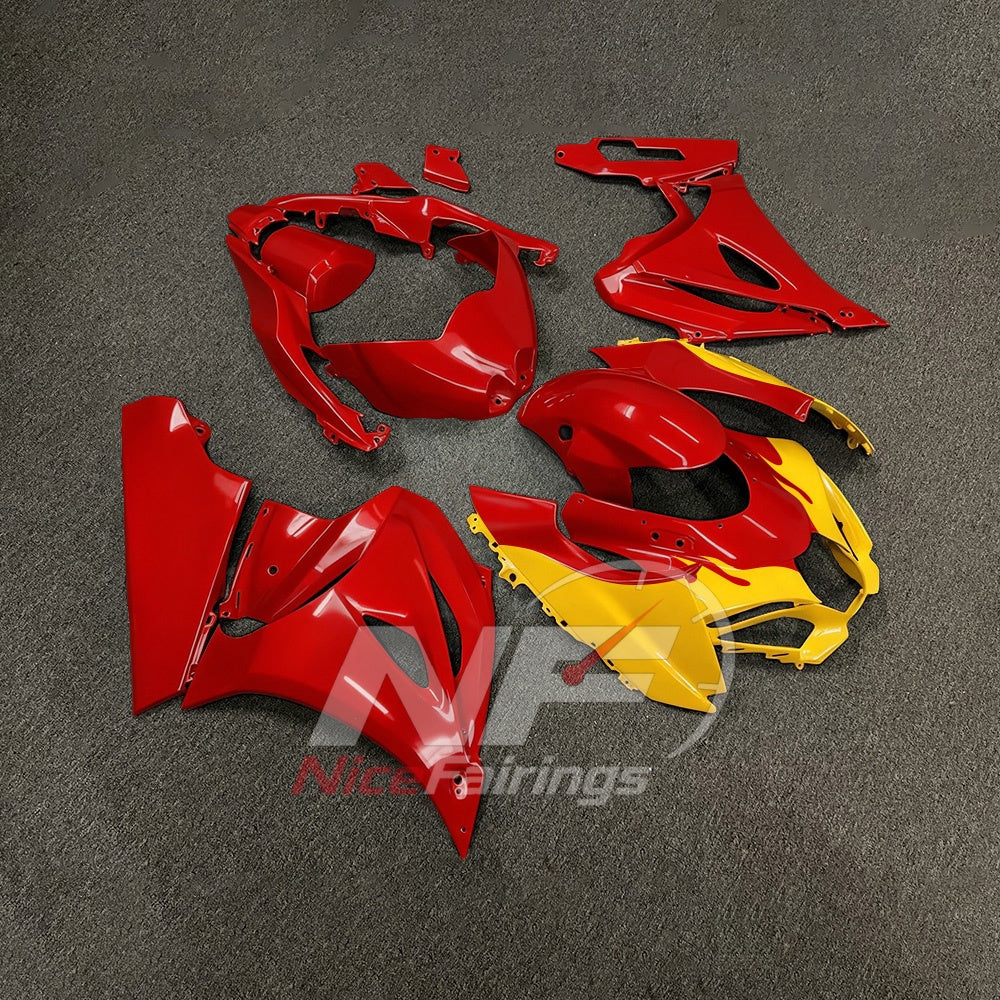 For Suzuki GSX-R1000 K17 17-26 Sportbike Fairing Set Red Custom Painted Plastics | NiceFairings - side angle image