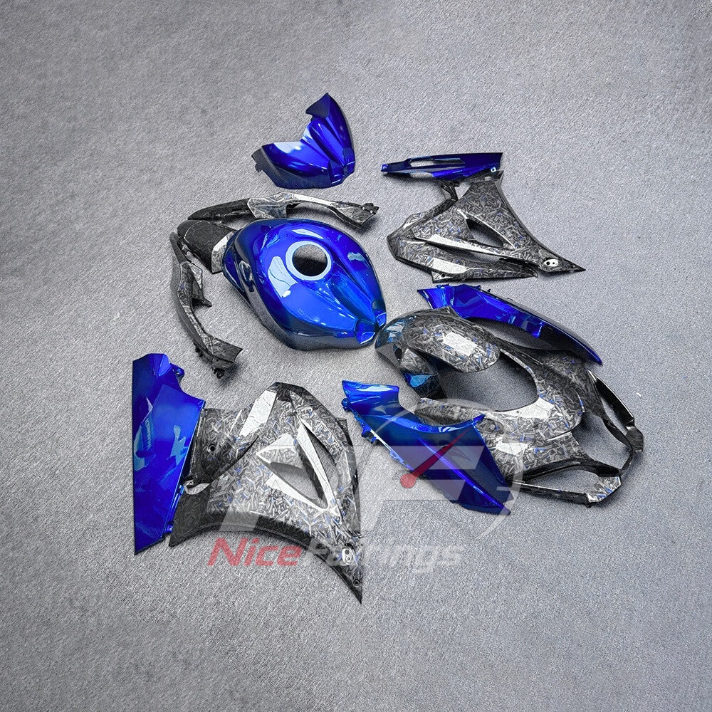 For Suzuki GSX-R1000 K17 17-26 Custom Fairings Blue ABS Sportbike Plastics | NiceFairings - side angle image