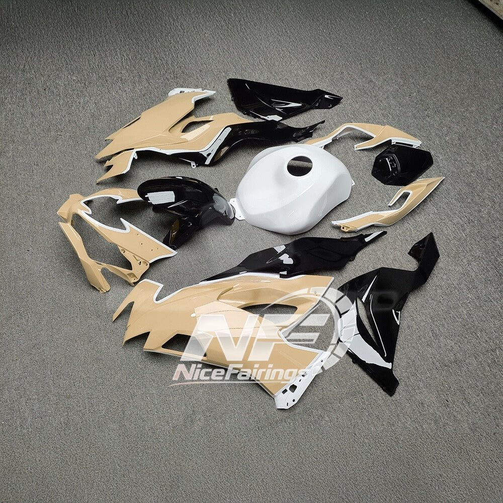 For Kawasaki ZX6R 636 2019-2023 ABS Fairing Kit Grey Red Premium Edition | NiceFairings - side angle image