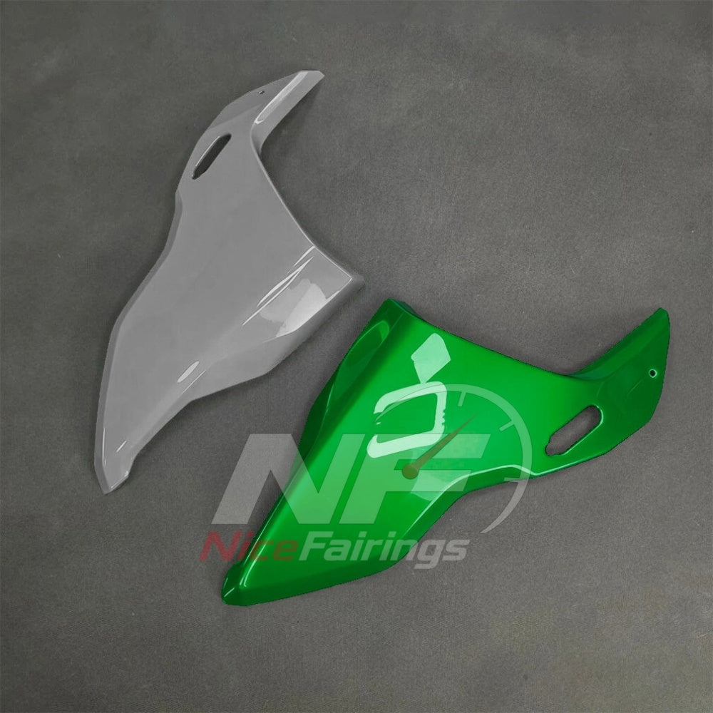For BMW S1000RR 2025-2026 Green Black ABS Body Kit with Street and Track Fairing Panels | NiceFairings - side angle image
