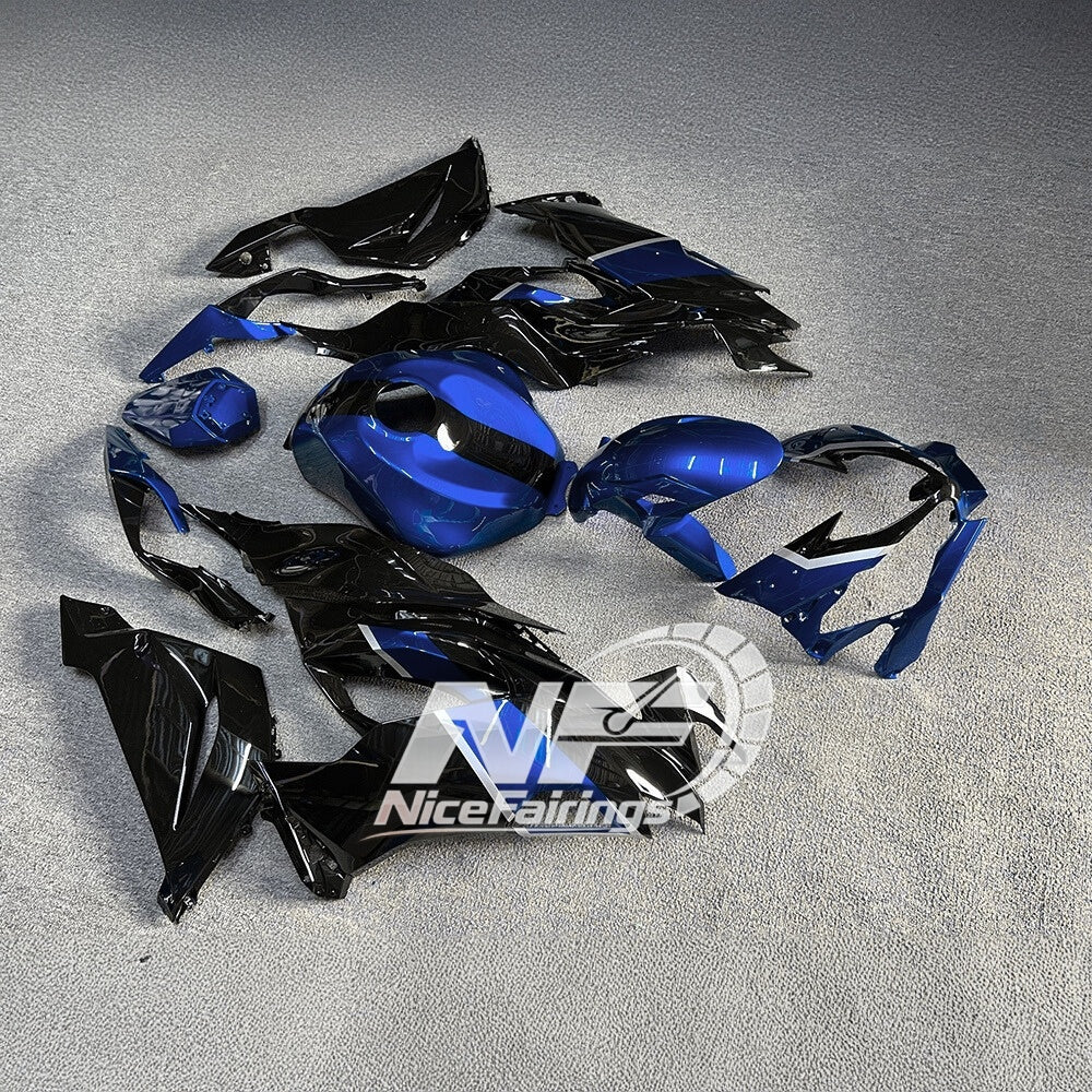 Ninja ZX6R 636 2019-2023 Sportbike Plastics Gloss White Tank Cover | NiceFairings - side angle image