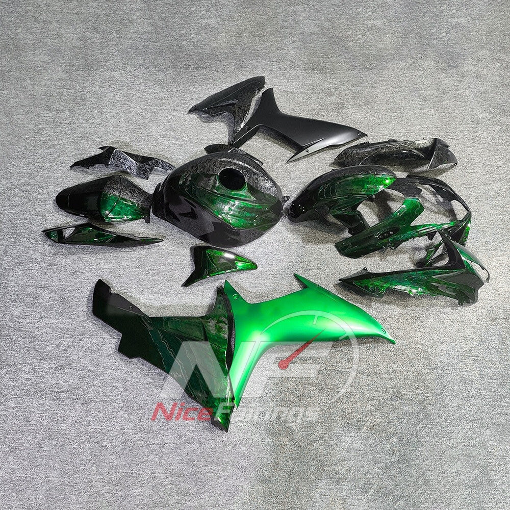 For Suzuki GSXR600 GSXR750 K11 2011-2016 Painted ABS Fairings White Black Complete Bodywork | NiceFairings - side angle image