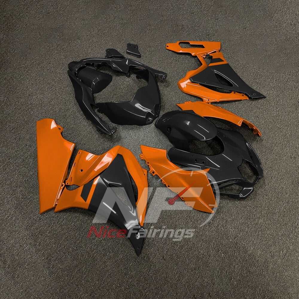 For Suzuki GSX-R1000 K17 17-26 Custom Fairings Orange Black ABS Sportbike Plastics | NiceFairings - side angle image