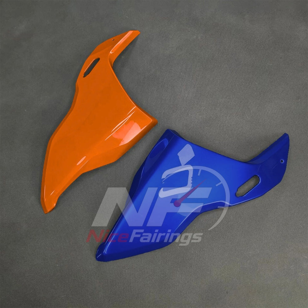 For BMW S1000RR 2025-2026 Orange Black Custom Fairings with ABS Sportbike Plastics and Full Body Kit | NiceFairings - side angle image