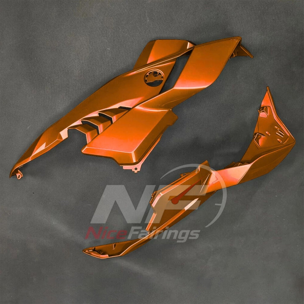 For BMW S1000RR 2025-2026 Orange Black ABS Fairing Kit with Painted Bodywork and Replacement Panels | NiceFairings - side angle image