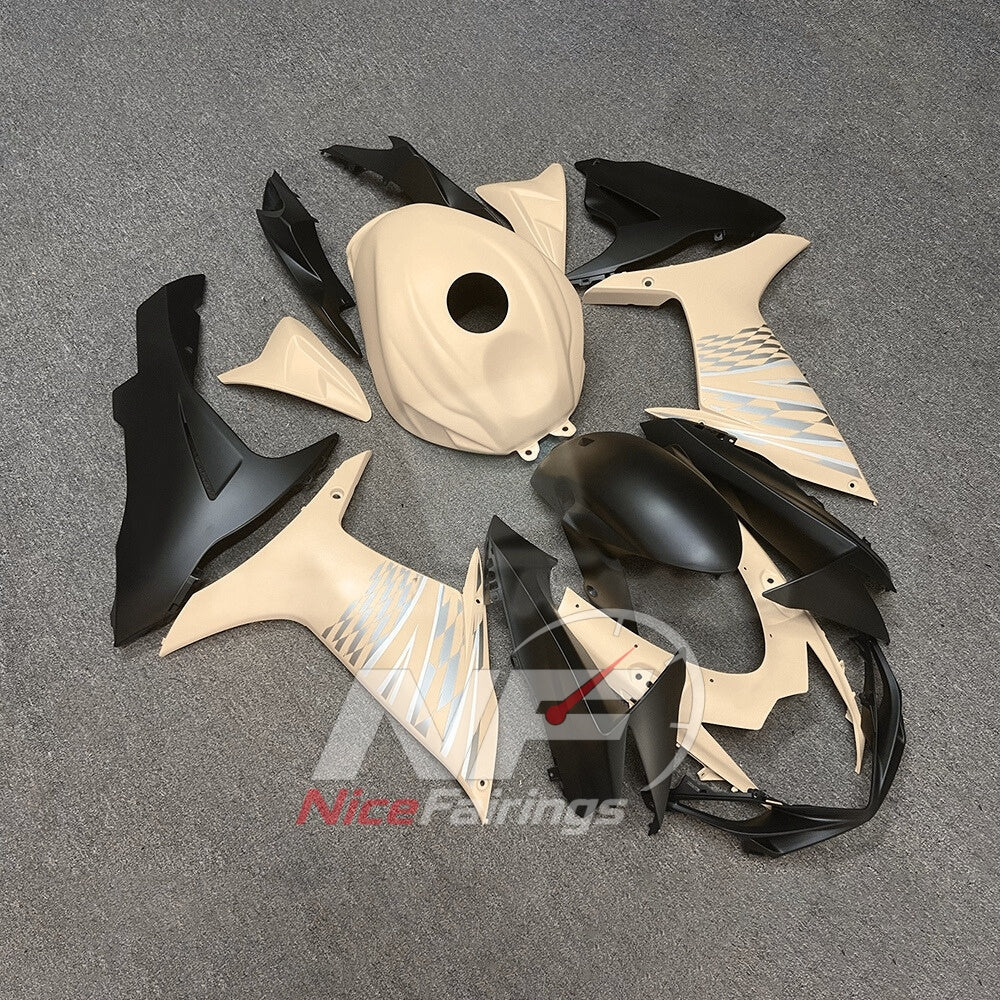 For Suzuki GSXR600 GSXR750 K11 2011-2016 ABS Body Kit Black Yellow Street Track Fairings | NiceFairings - side angle image