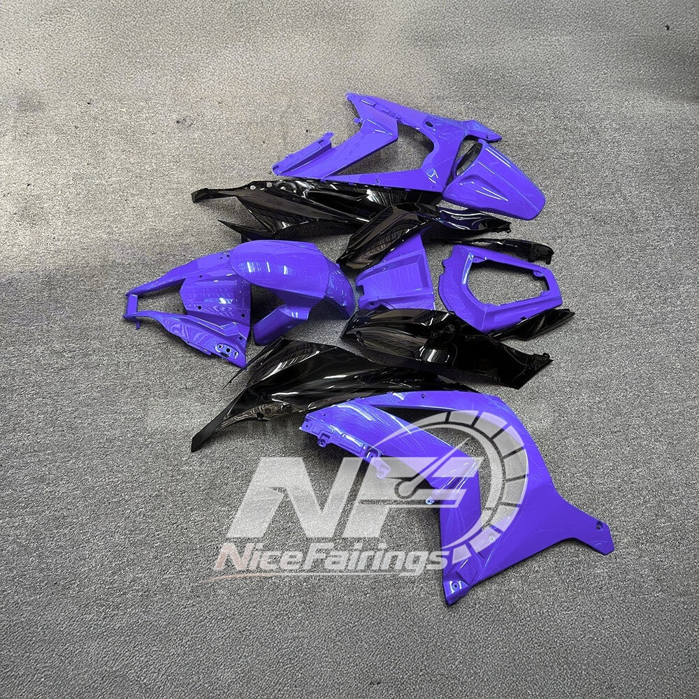 KAWASAKI ZX10R 2011-2015 Race Style Fairing Plastics | NiceFairings - side angle image