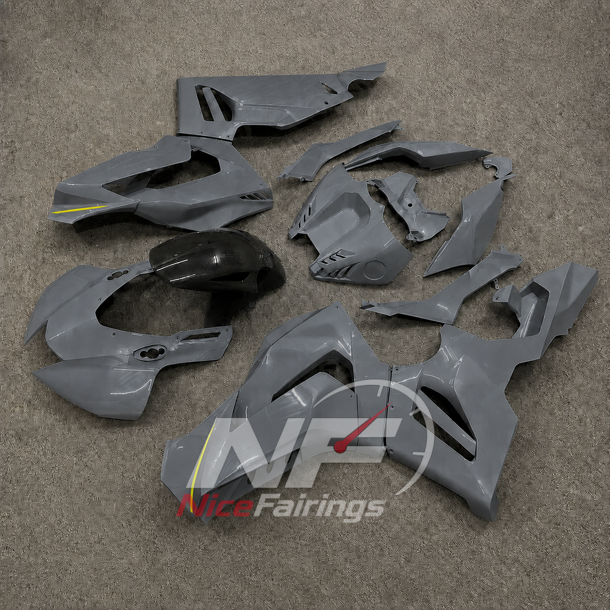 Gunmetal Grey ABS fairing kit for Honda CBR1000RR-R 2020-2023, design D44-P28 - image 3