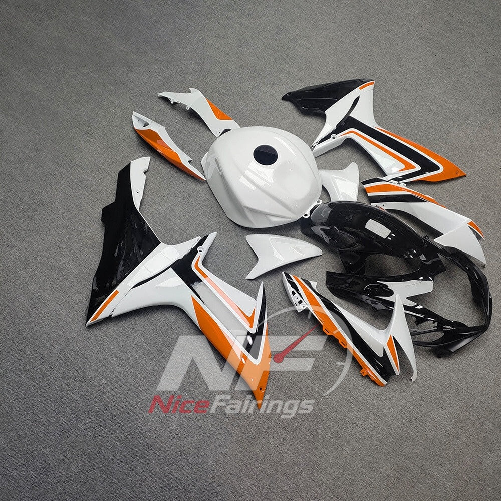 For Suzuki GSXR600 GSXR750 K11 2011-2016 Orange Black ABS Fairing Kit with Painted Bodywork and Replacement Panels | NiceFairings - side angle image