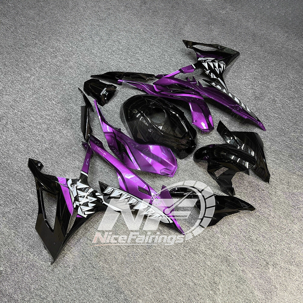 For BMW S1000RR 2019-2022 Orange Black Premium Edition Custom Painted ABS Body Kit For Street Or Track | NiceFairings - side angle image