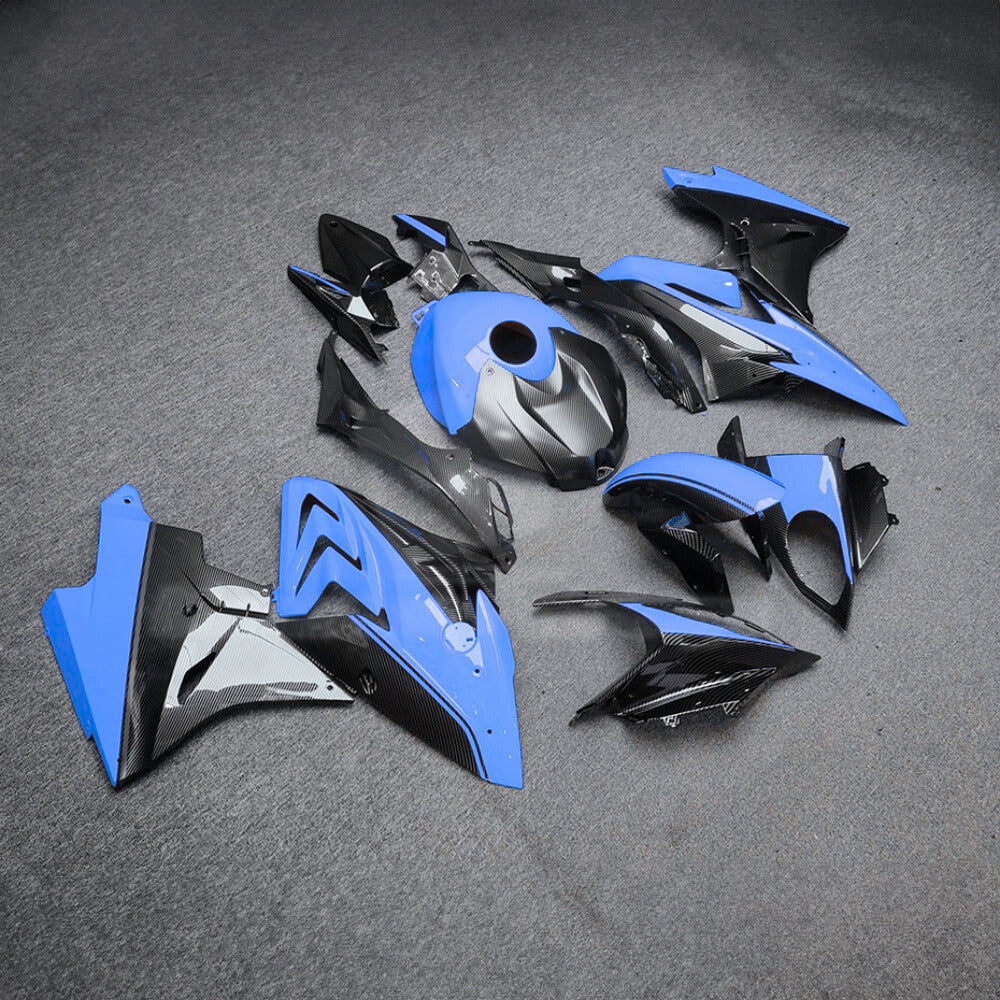 For BMW S1000RR 2017-2018 Track Edition Performance Edition Full Fairing Kit, Painted ABS Motorcycle Plastics | NiceFairings - side angle image