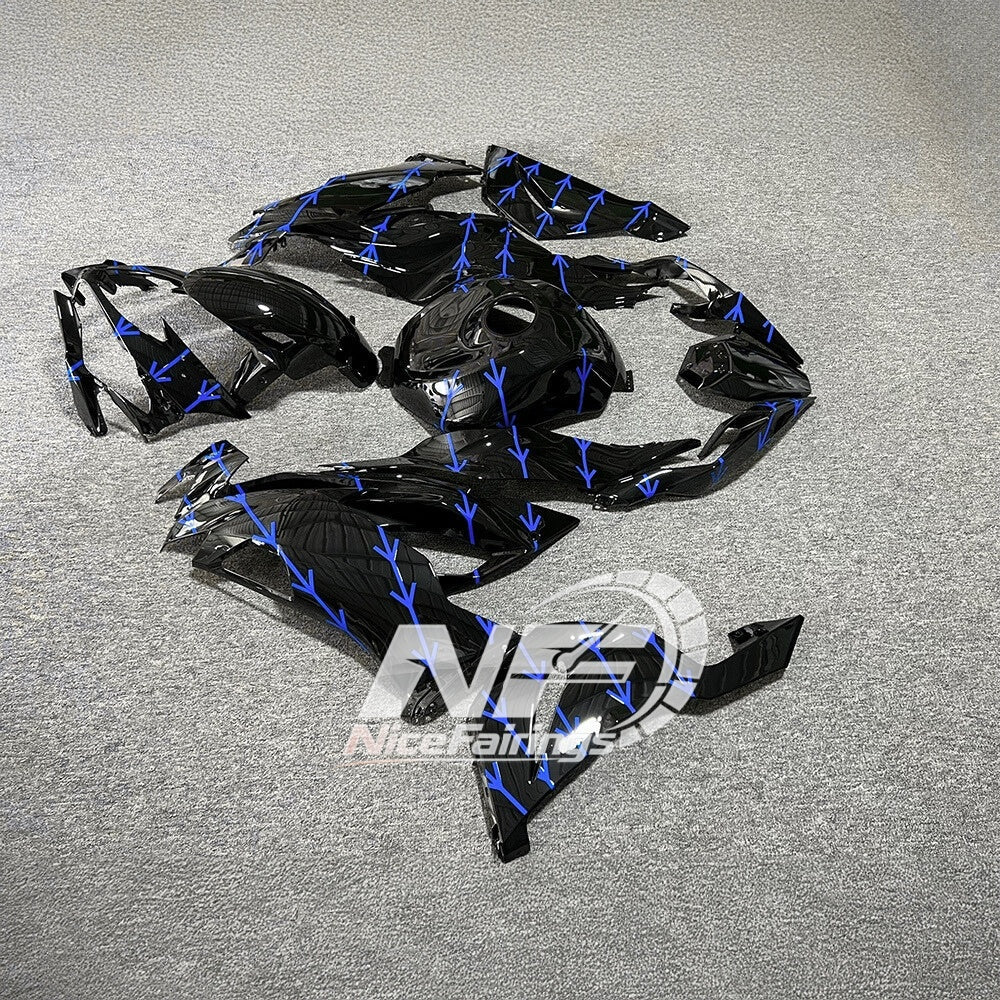 For Kawasaki Ninja ZX6R 636 2019-2023 Sportbike Plastics Track Edition Signature Edition | NiceFairings - side angle image