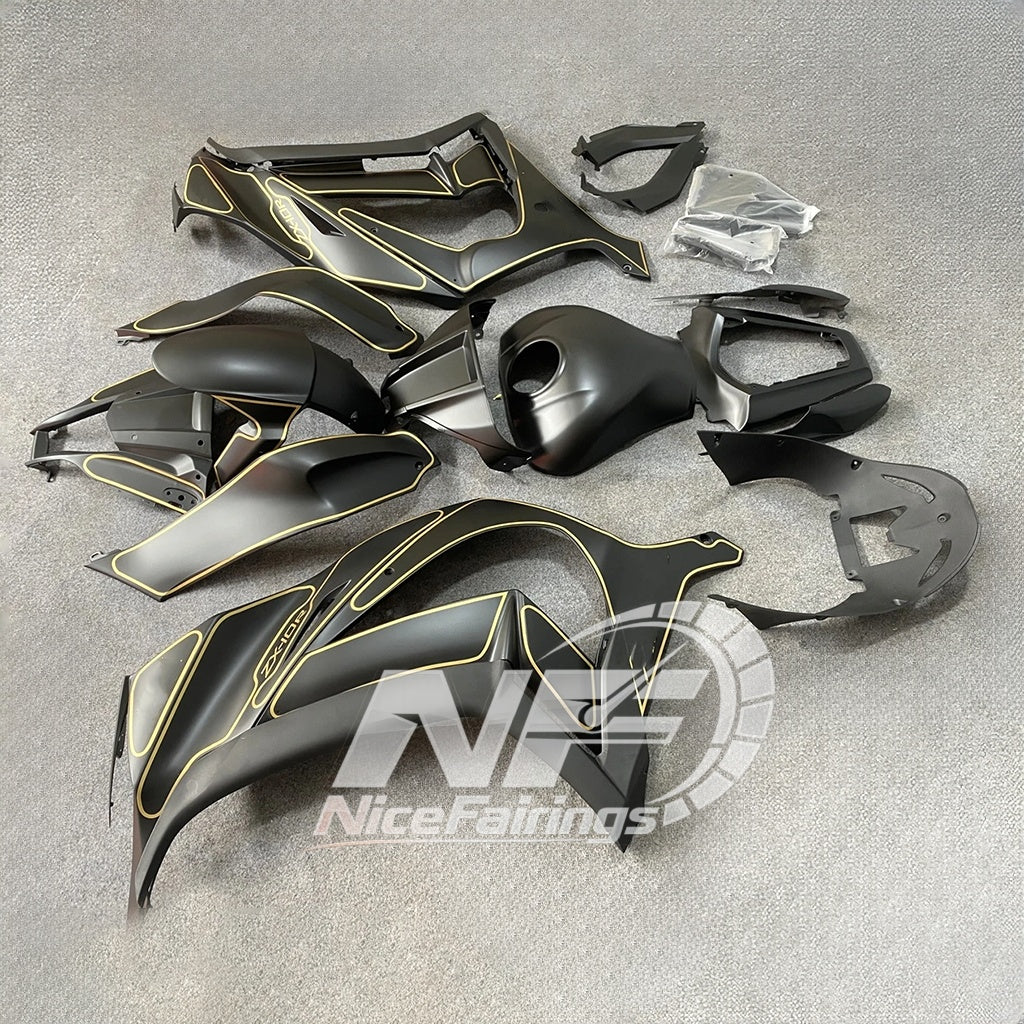 KAWASAKI ZX10R 2011-2015 Custom ABS Motorcycle Fairings | NiceFairings - side angle image