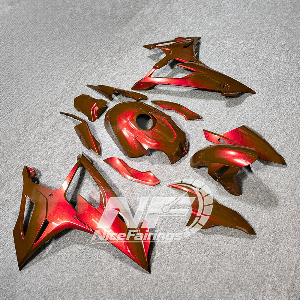 For BMW S1000RR 2019-2022 Red Black Sportbike Fairings, Custom ABS Bodywork And Replacement Plastics | NiceFairings - side angle image
