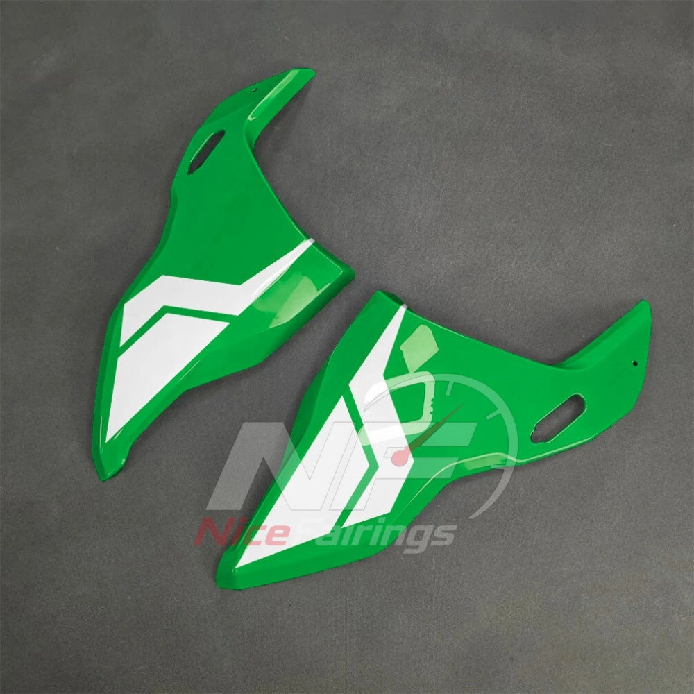 For BMW S1000RR 2025-2026 Green Black Custom Fairings with ABS Sportbike Plastics and Full Body Kit | NiceFairings - side angle image