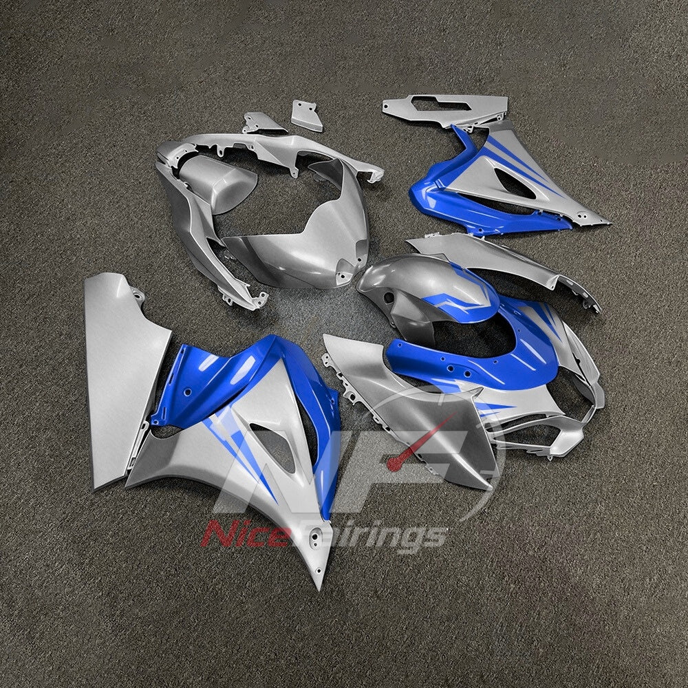 For Suzuki GSXR1000 K17 2017-2026 ABS Body Kit Blue Street Track Fairings | NiceFairings - side angle image
