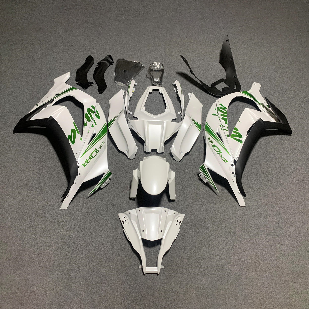 Ninja ZX10R 2011-2015 Custom Painted Replacement Plastics | NiceFairings - side angle image