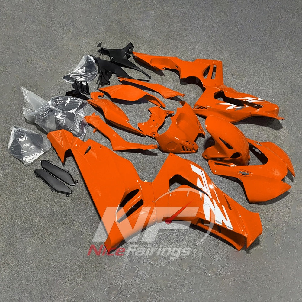 For Honda CBR1000RR-R 2020-2023 Fireblade Orange Black Custom Fairings with ABS Sportbike Plastics | NiceFairings - side angle image