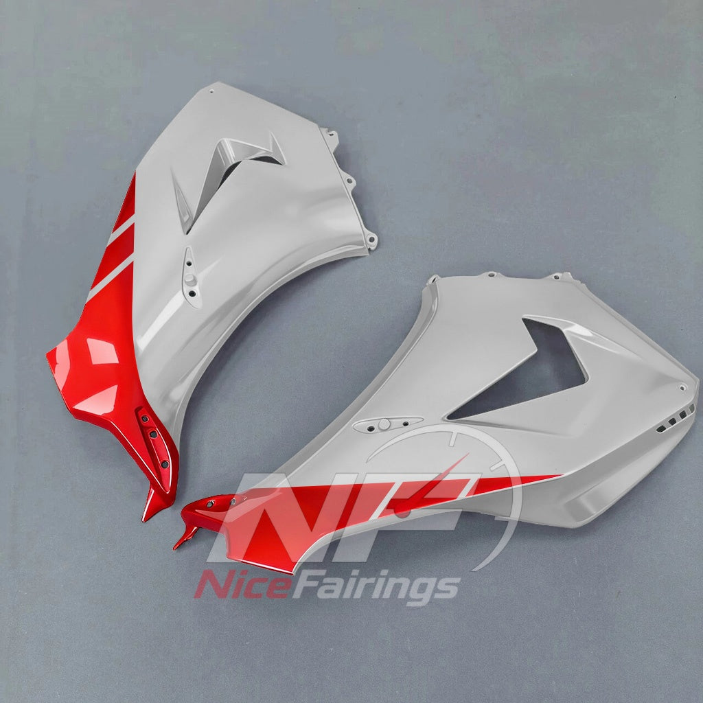 For Honda CBR1000RR-R SP 2024-2026 Red Black Sportbike Fairing Set with Custom Painted Plastics | NiceFairings - side angle image