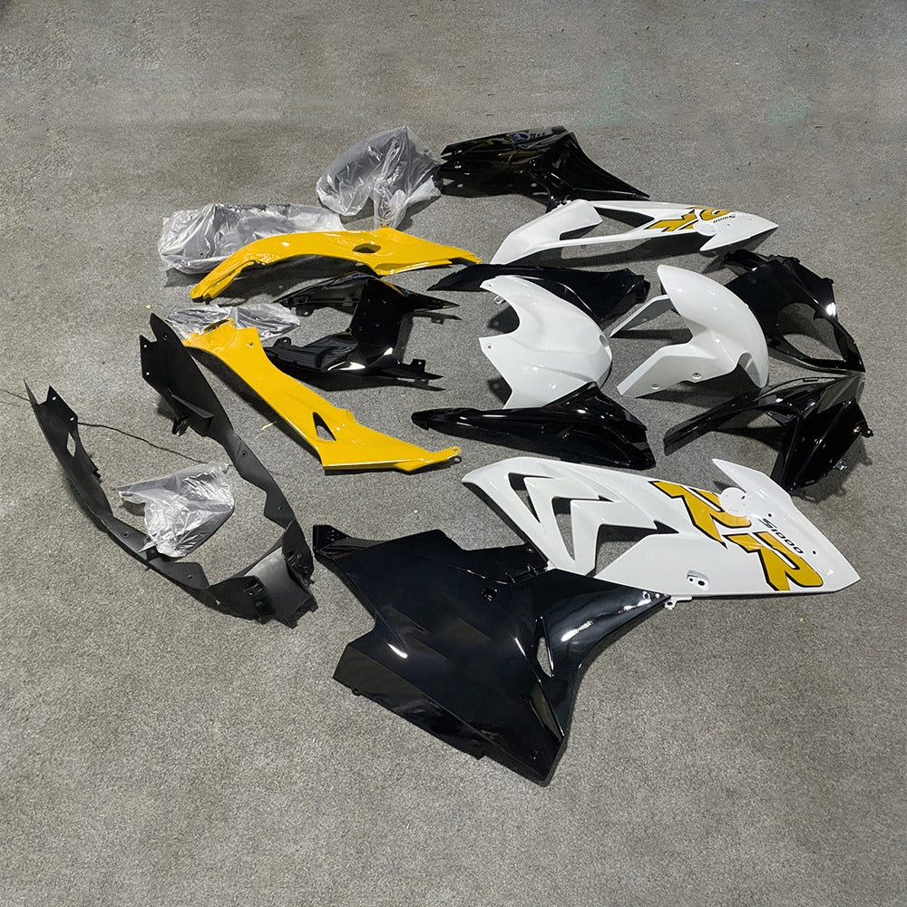 For BMW S1000RR 2017-2018 Red Black Standard No Tank Cover Sportbike Fairings, Custom ABS Bodywork And Replacement Plastics | NiceFairings - side angle image