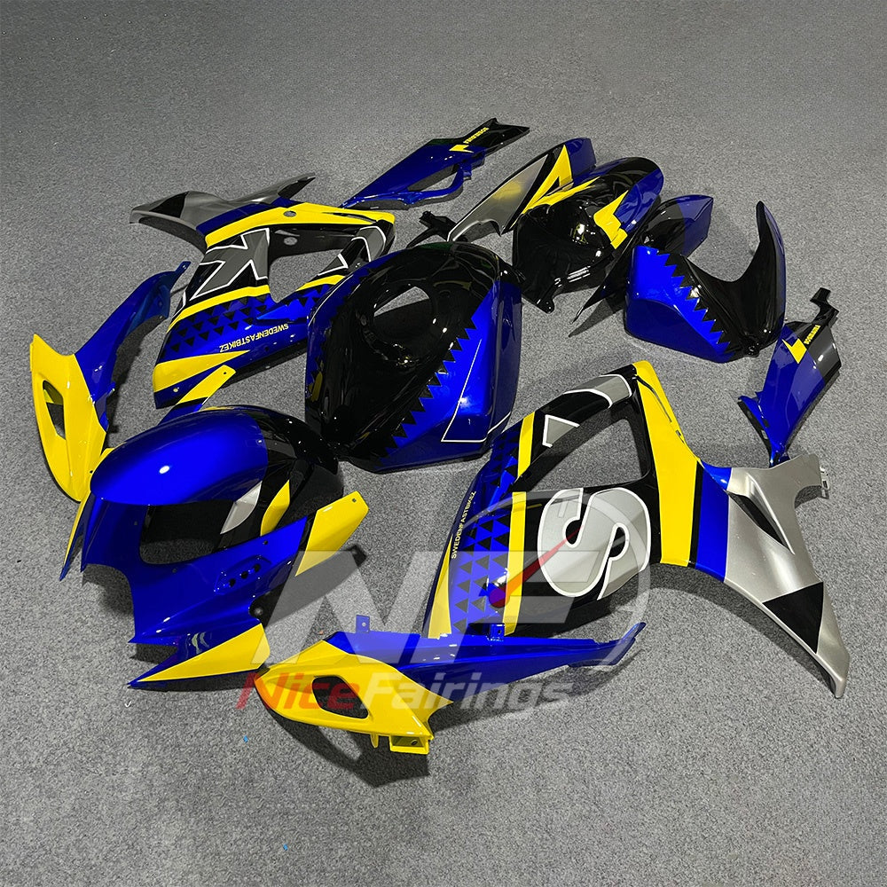 For Suzuki GSXR600 GSXR750 K6 2006-2007 ABS Body Kit Gray Street Track Fairings | NiceFairings - side angle image