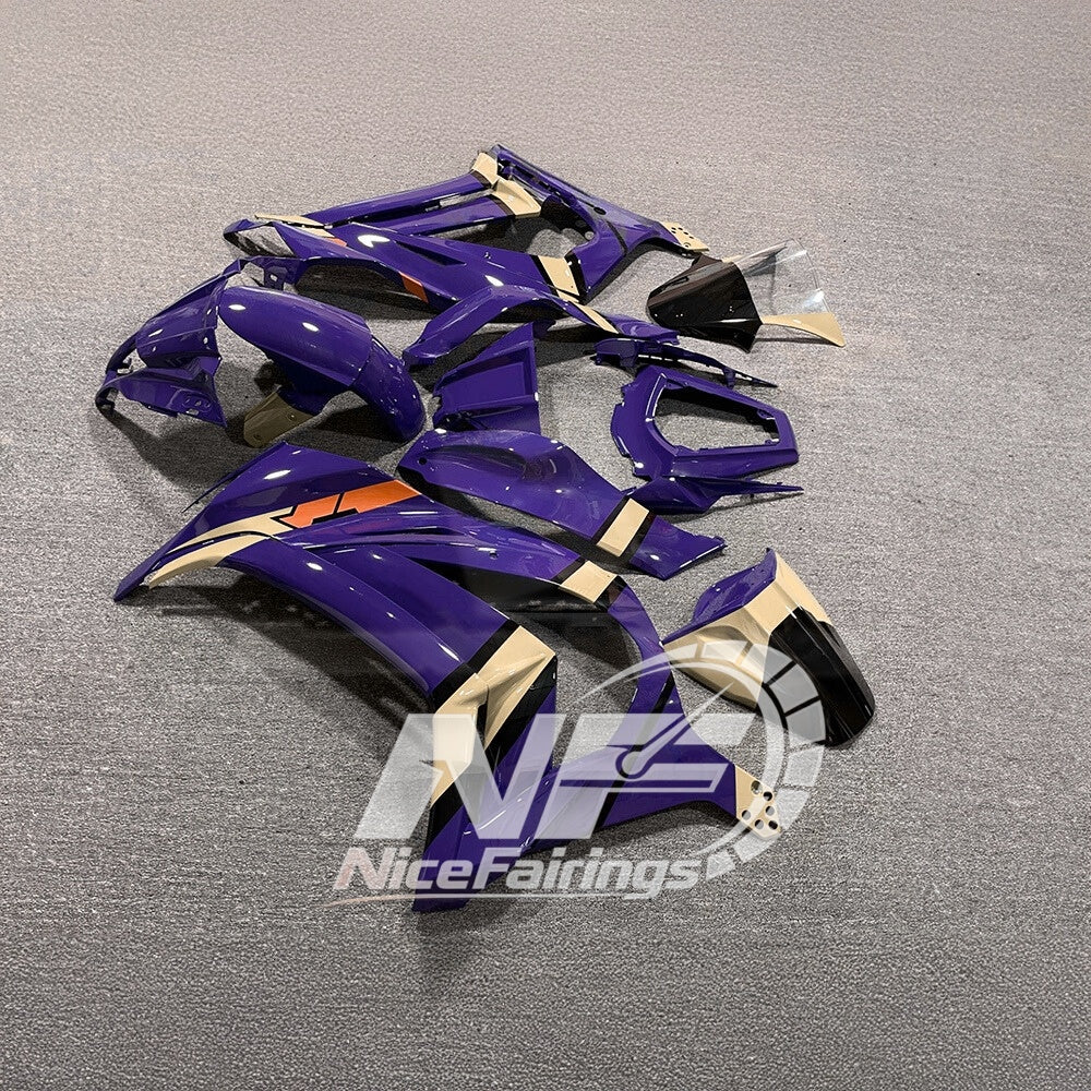 For KAWASAKI ZX10R 2011-2015 Custom Sportbike Fairings | NiceFairings - side angle image