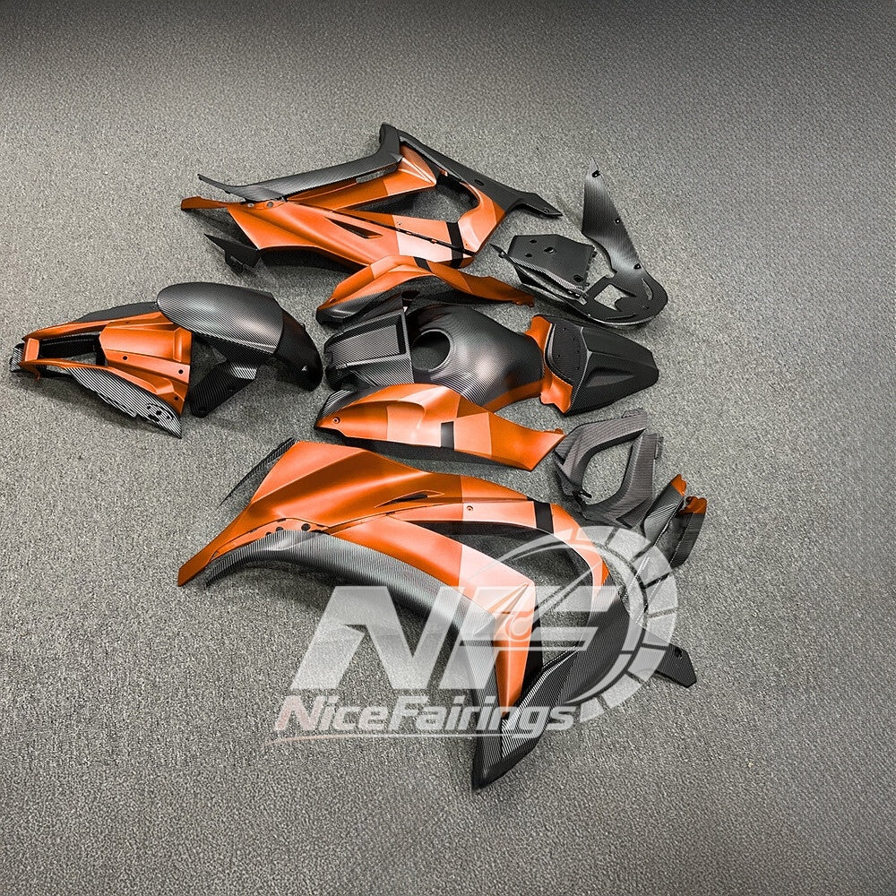KAWASAKI ZX10R 2011-2015 Race Style Fairing Plastics | NiceFairings - side angle image