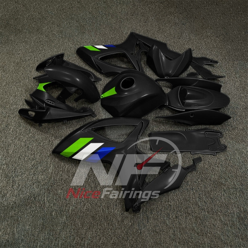 For Suzuki GSXR600 GSXR750 K6 2006-2007 Painted ABS Fairings Black Gray Complete Bodywork | NiceFairings - side angle image