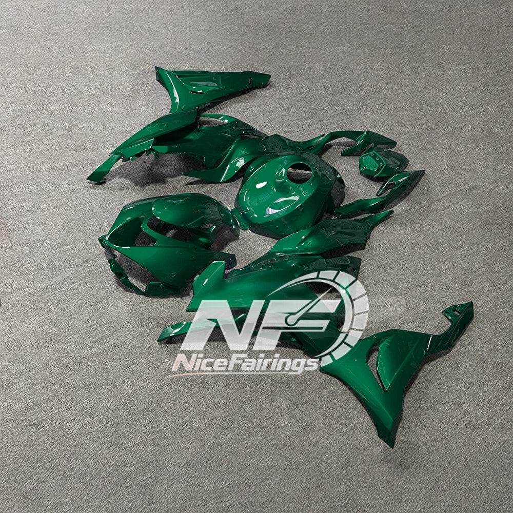 For Kawasaki Ninja ZX-6R 636 2024-2025 Custom Fairings Pearl White Tank Cover | NiceFairings - side angle image