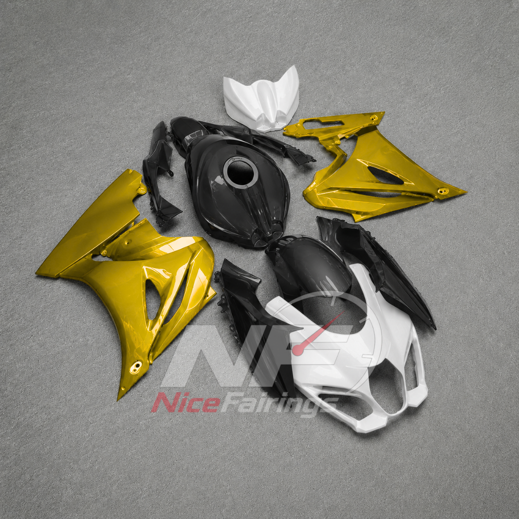 For Suzuki GSX-R1000 K17 2017-2026 K17 Custom Fairings Yellow Black ABS Sportbike Plastics | NiceFairings - side angle image