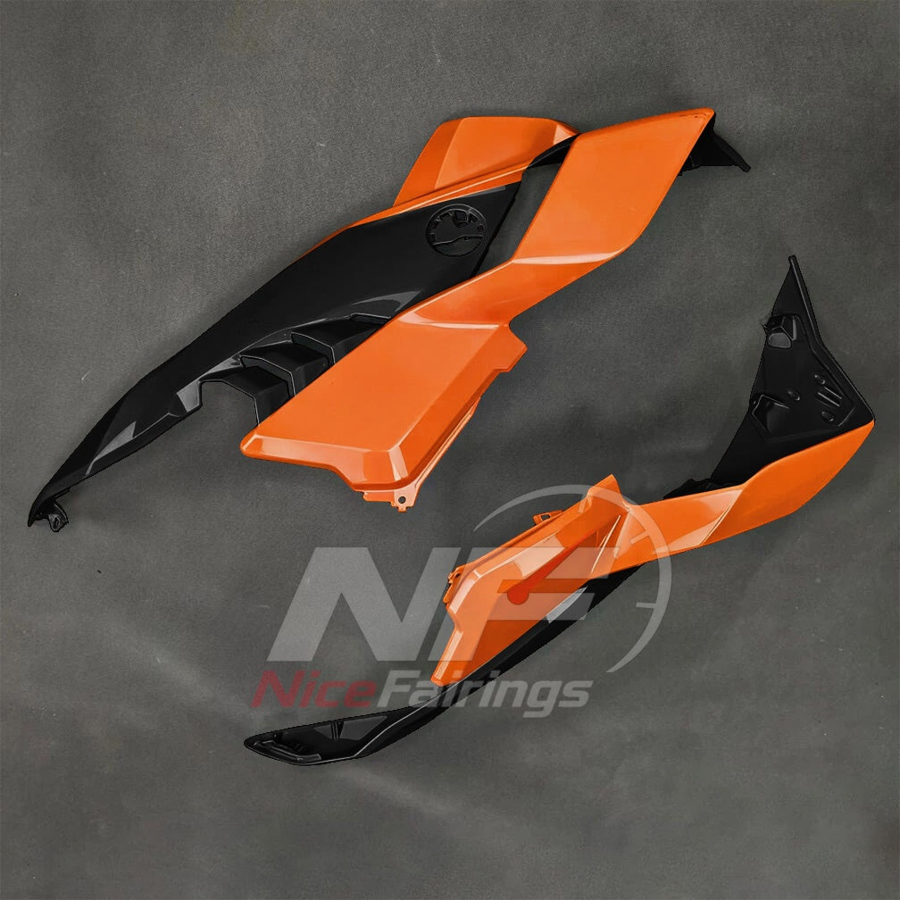 For BMW S1000RR 2025-2026 Orange Black Motorcycle Fairing Kit with Aftermarket Body Panels | NiceFairings - side angle image