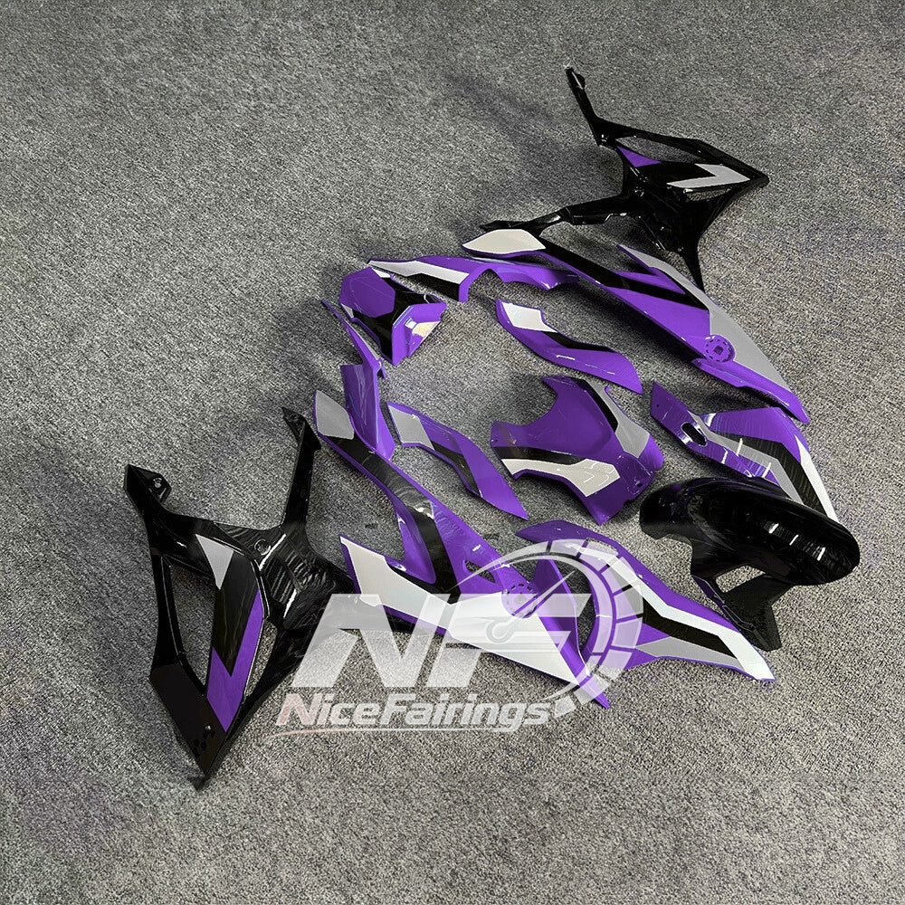 For BMW S1000RR 2019-2022 M Motorsport Full Fairing Kit, Painted ABS Motorcycle Plastics | NiceFairings - side angle image