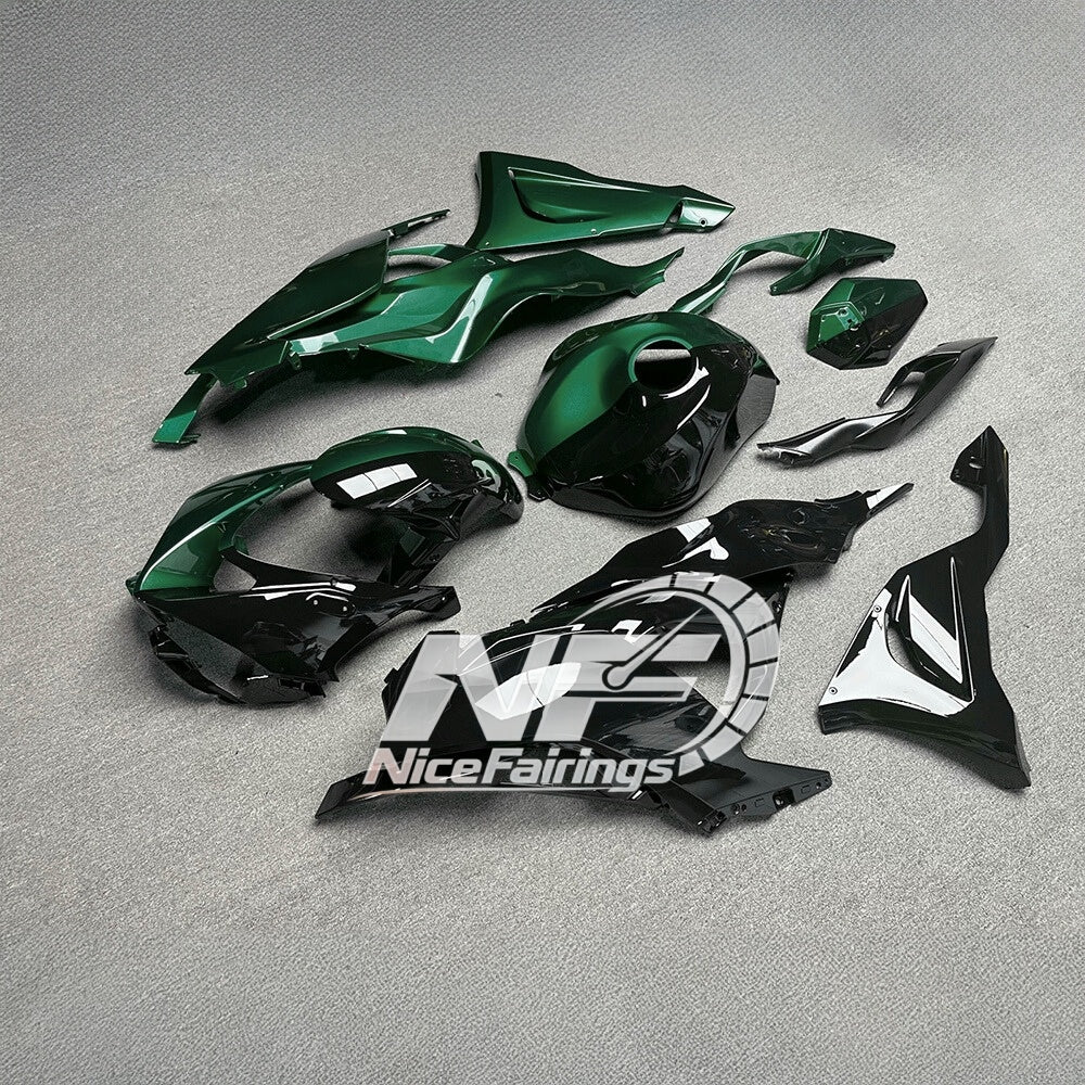 For Kawasaki ZX6R 636 Custom Painted ABS Body Kit Race Replica Tank Cover | NiceFairings - side angle image