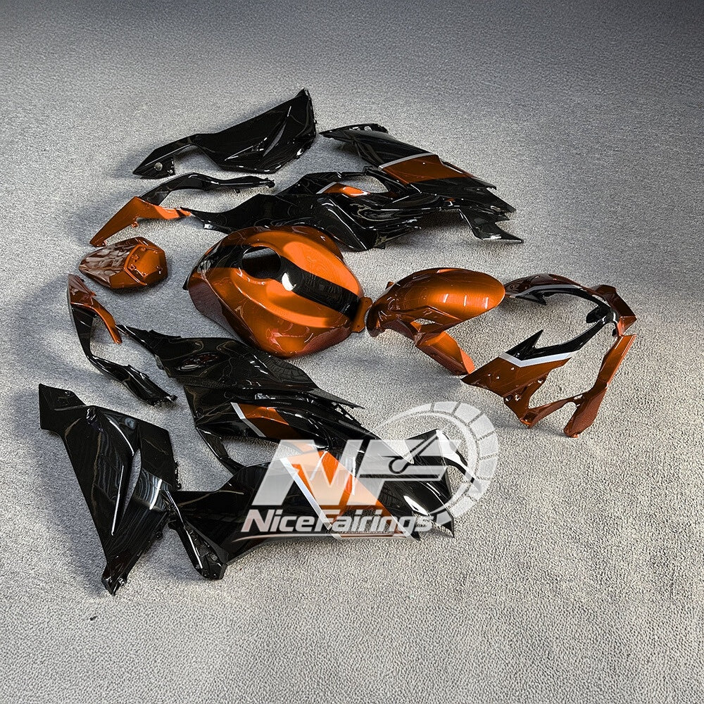 ZX6R 636 2019-2023 Painted Motorcycle Bodywork Grey Red Tank Cover | NiceFairings - side angle image