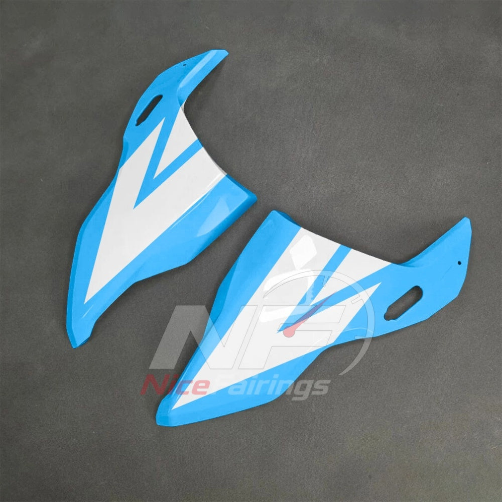 For BMW S1000RR 2025-2026 Blue Black Custom Fairings with ABS Sportbike Plastics and Full Body Kit | NiceFairings - side angle image