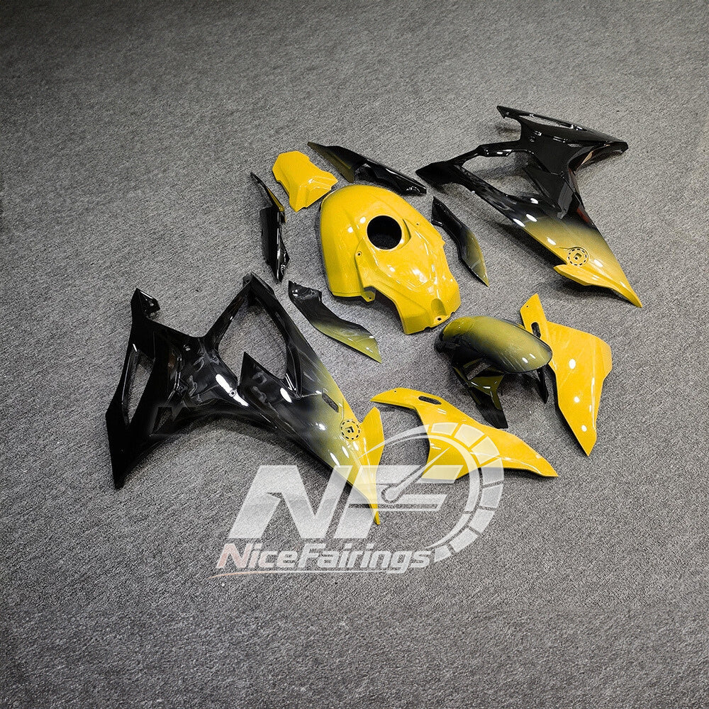 For BMW S1000RR 2019-2022 Racing Blue Premium Edition Motorcycle Fairing Kit, Aftermarket ABS Body Panels | NiceFairings - side angle image