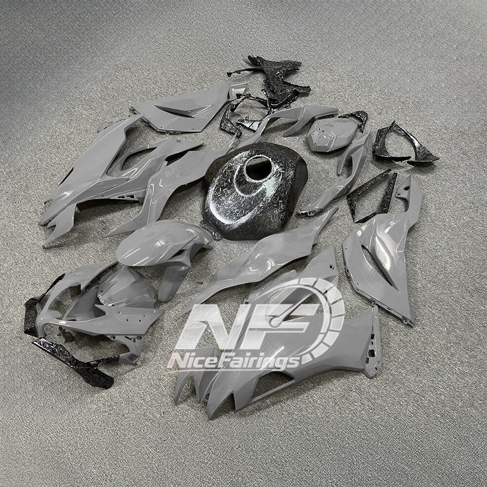 For Kawasaki ZX6R 636 2019-2023 ABS Fairing Kit Street Bodywork Premium Edition | NiceFairings - side angle image