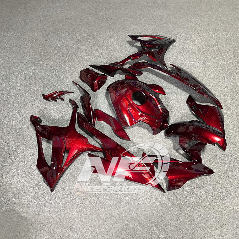 For BMW S1000RR 2019-2022 Carbon Look Motorcycle Fairing Kit, Aftermarket ABS Body Panels | NiceFairings - side angle image