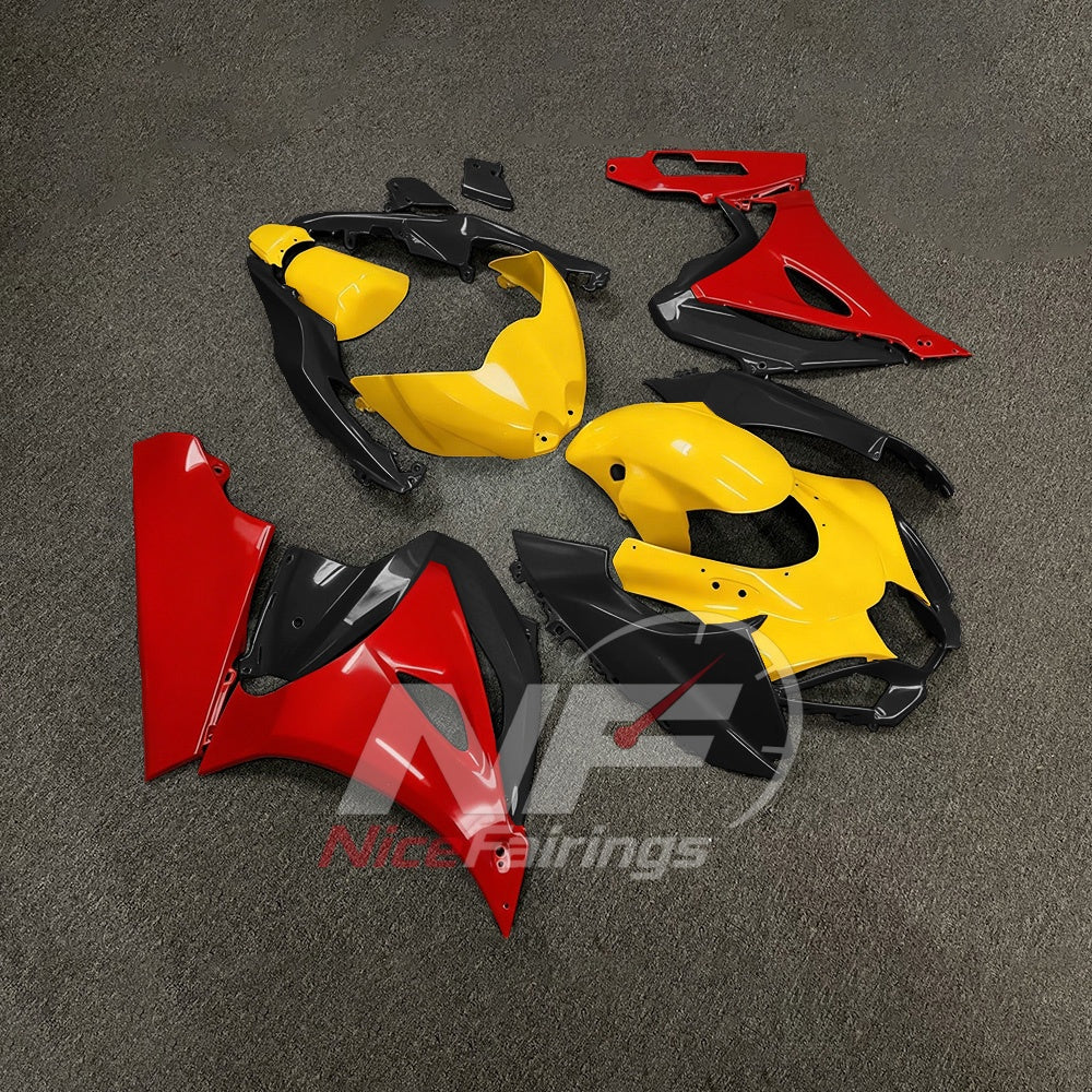 For Suzuki GSXR1000 K17 2017-2026 K17 Painted ABS Fairings Yellow Black Complete Bodywork | NiceFairings - side angle image
