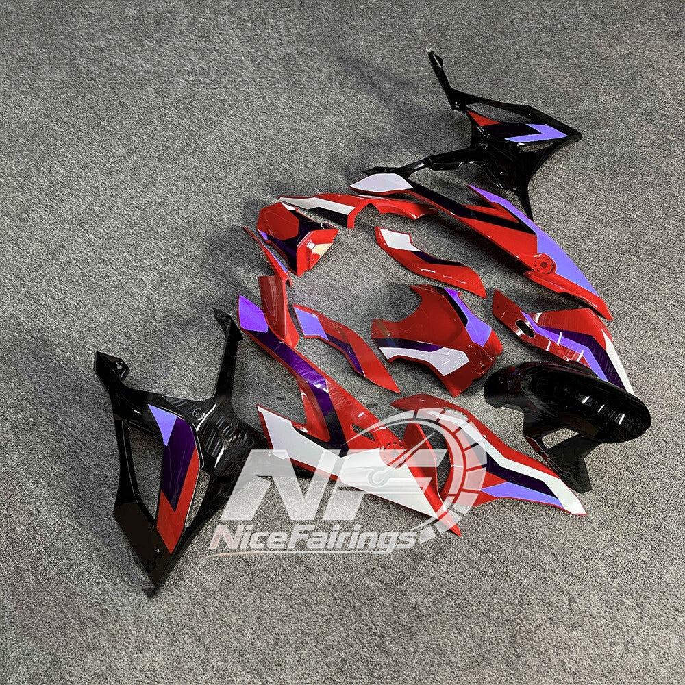 For BMW S1000RR 2019-2022 Track Edition Motorcycle Fairing Kit, Aftermarket ABS Body Panels | NiceFairings - side angle image